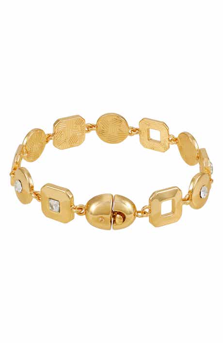 T Tahari Crystal Chain Bracelet