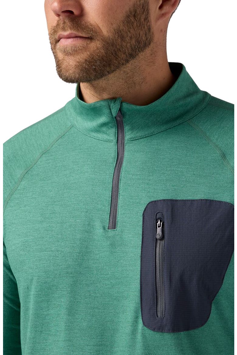Destination 1/4-Zip Top - Men's, Alternate, color, Gearhead Green