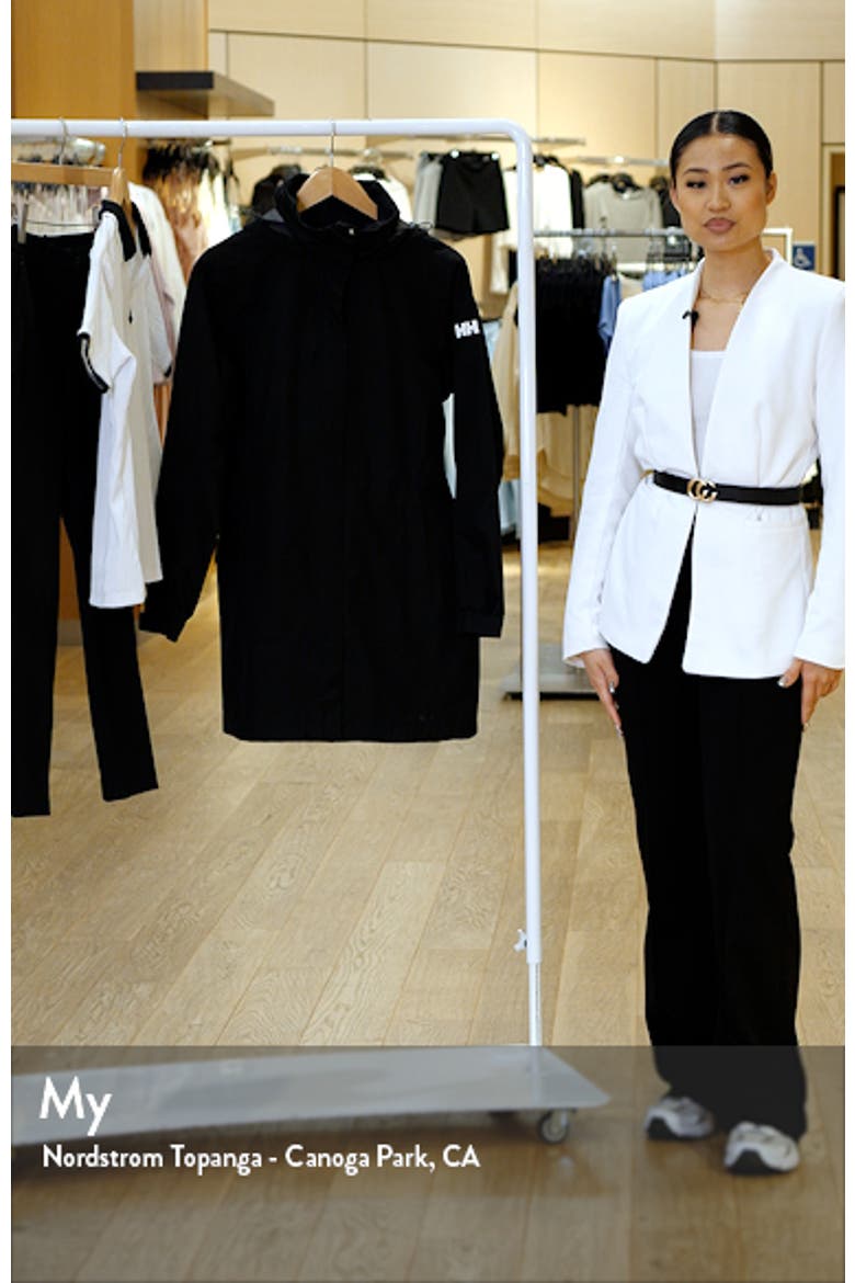 Aden Waterproof Hooded Longline Rain Jacket video