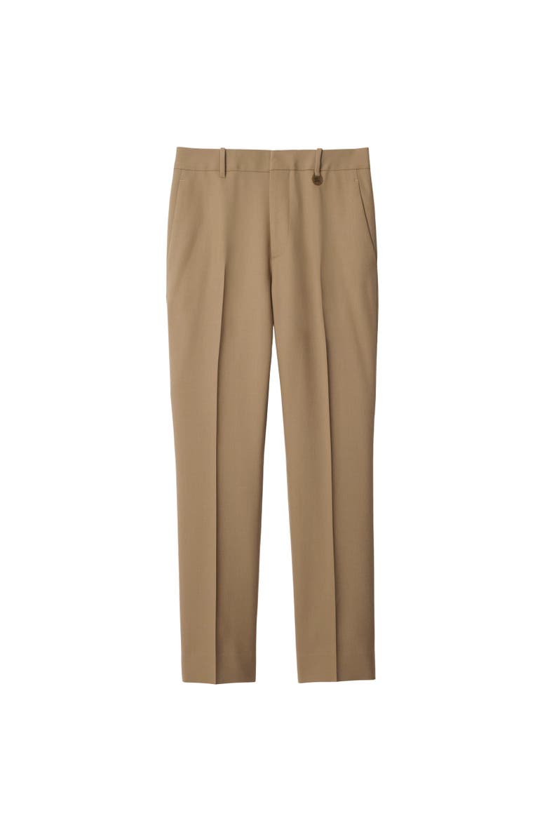 Burberry Wool Tailored Trousers, Alternate, color, Puddle
