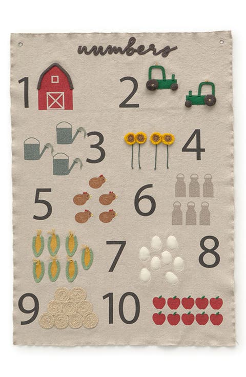 Farm Numbers Wall Hanging