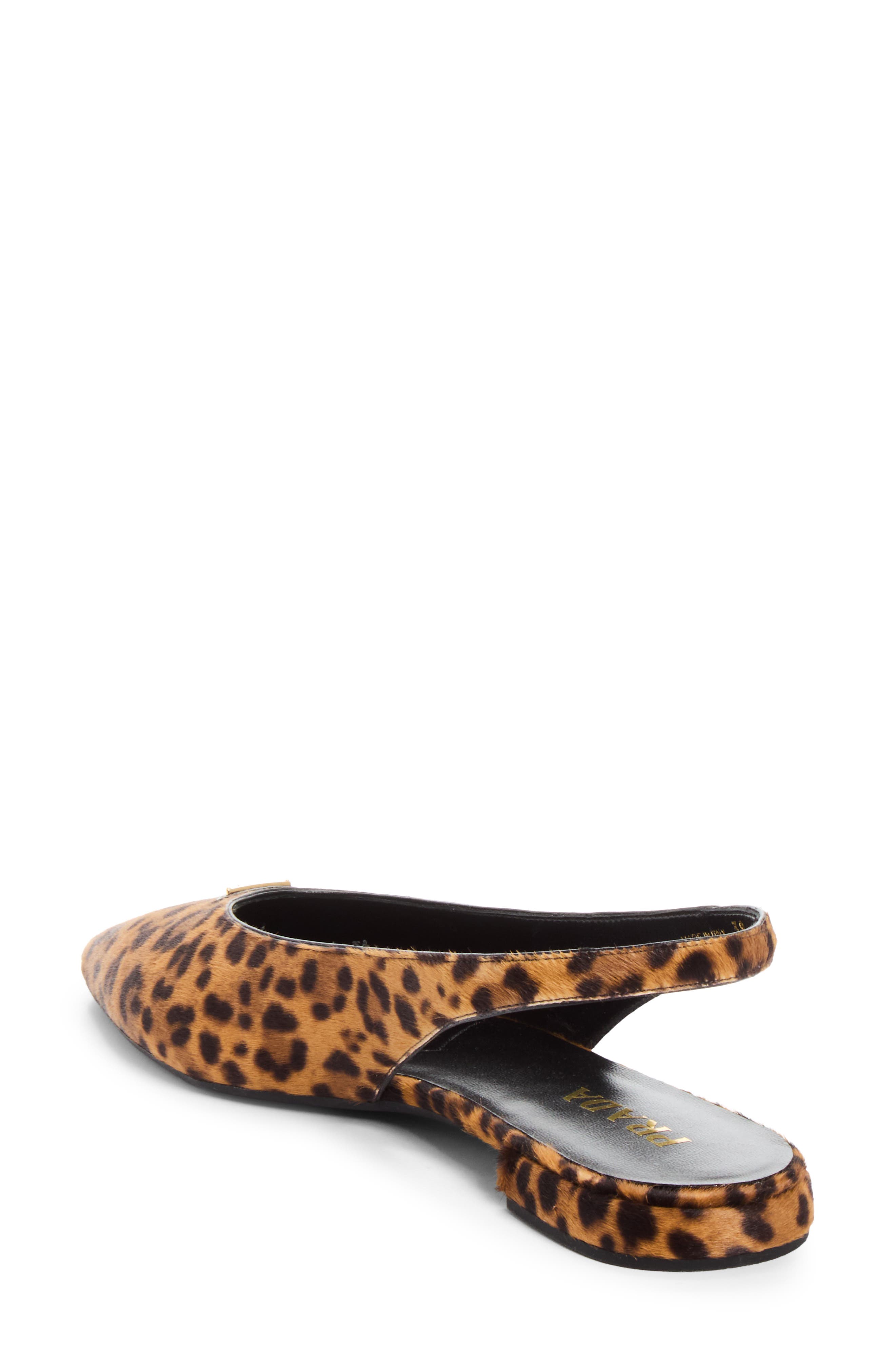 Genuine Calf Hair Slingback Flat, Alternate, color, MIELE