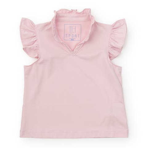 Ellie Girls' Sleeveless Ruffled Top by LH Sport