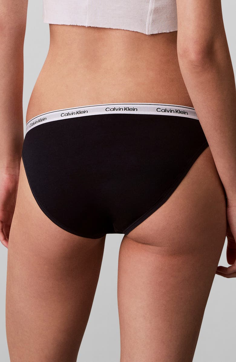 Calvin Klein Assorted 5-Pack Logo Bikinis, Alternate, color, Shoreline/ Blue/ White/G H/Blu