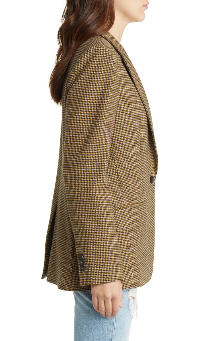 FRAME '70s Houndstooth Wool Blend Blazer, Alternate, color,