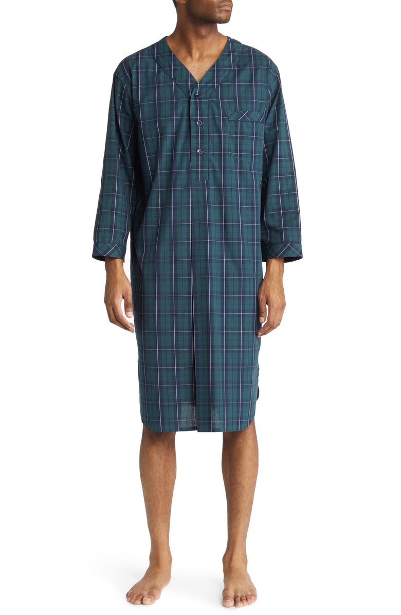 Majestic International Weekend Escape Cotton Blend Nightshirt, Main, color,