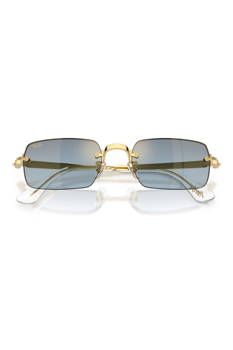 54mm x A$AP Rocky Gradient Rectangular Sunglasses, Alternate, color, ARISTA / BLUE DARK GREY