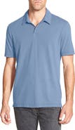 James Perse Slim Fit Sueded Jersey Polo