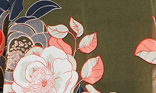 City Chic Mara Floral Print High-low Peplum Top In Multi