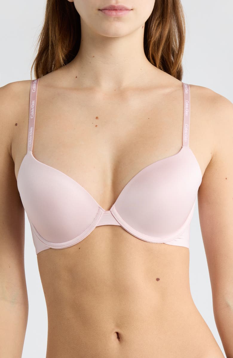 Calvin Klein Motive Shine T-Shirt Bra, Main, color, Potpourri