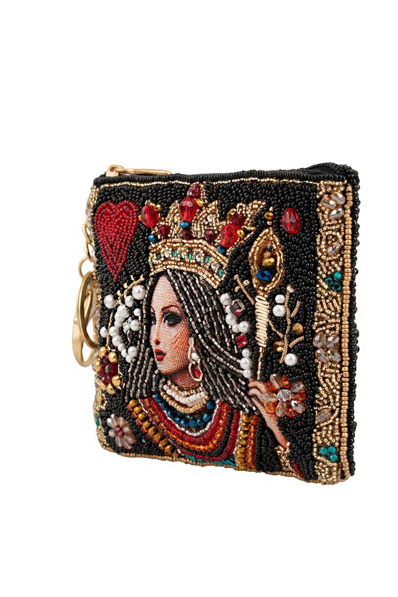 The Queen Coin Purse, Alternate, color, Black