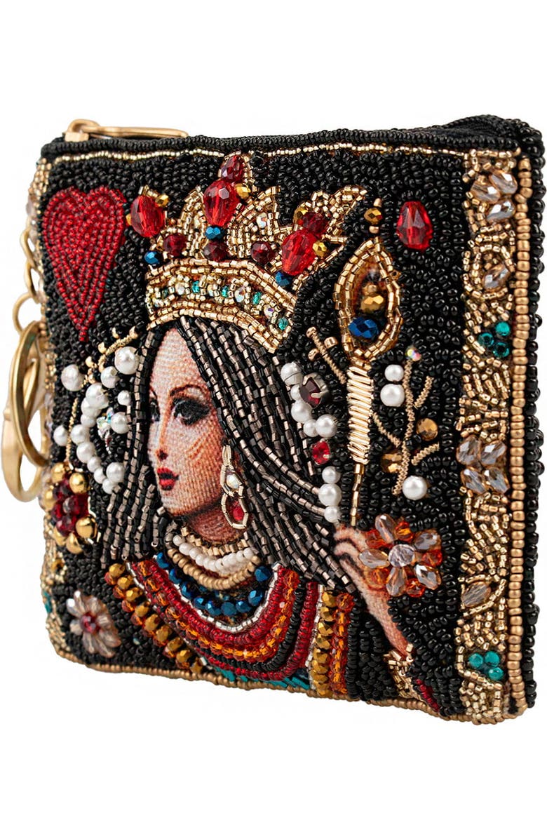 Mary Frances Accessories The Queen Coin Purse, Alternate, color, Black
