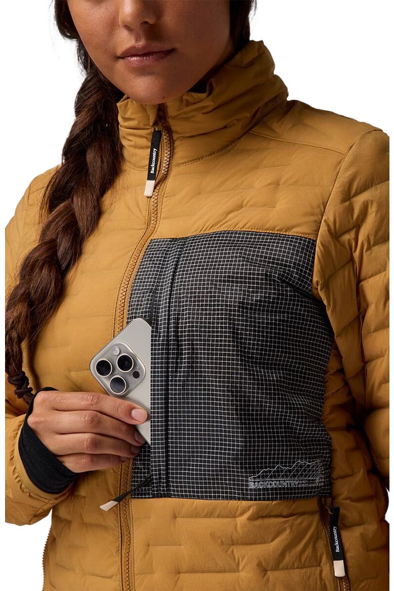 Peale Primaloft Stitch-Free Baffle Stretch Jacket - Women's, Alternate, color, Bistre