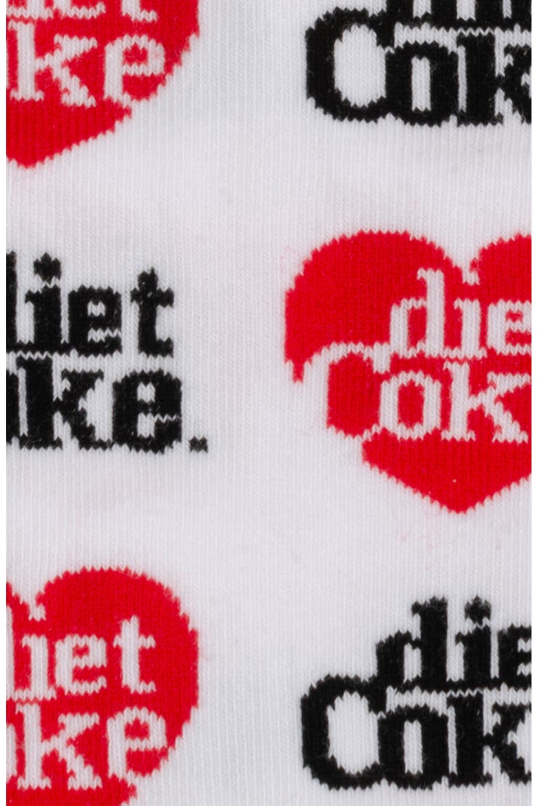 Diet Coke Crew Socks, Alternate, color, WHITE