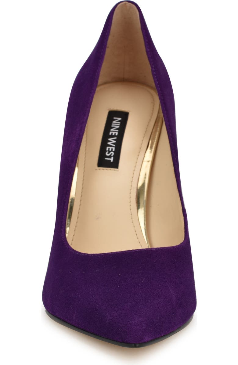 Nine West Tatiana Pointed Toe Pump, Alternate, color, Dark Purple