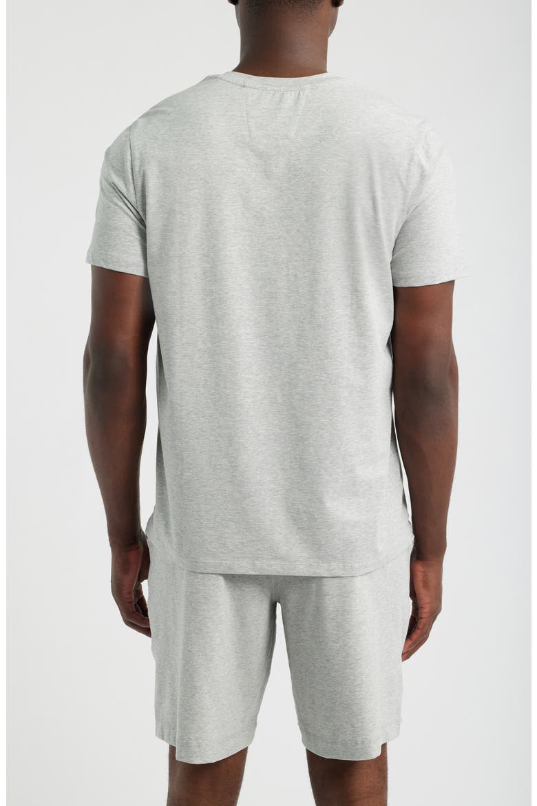 Cotton Blend Crewneck T-Shirt, Alternate, color, GREY HEATHER
