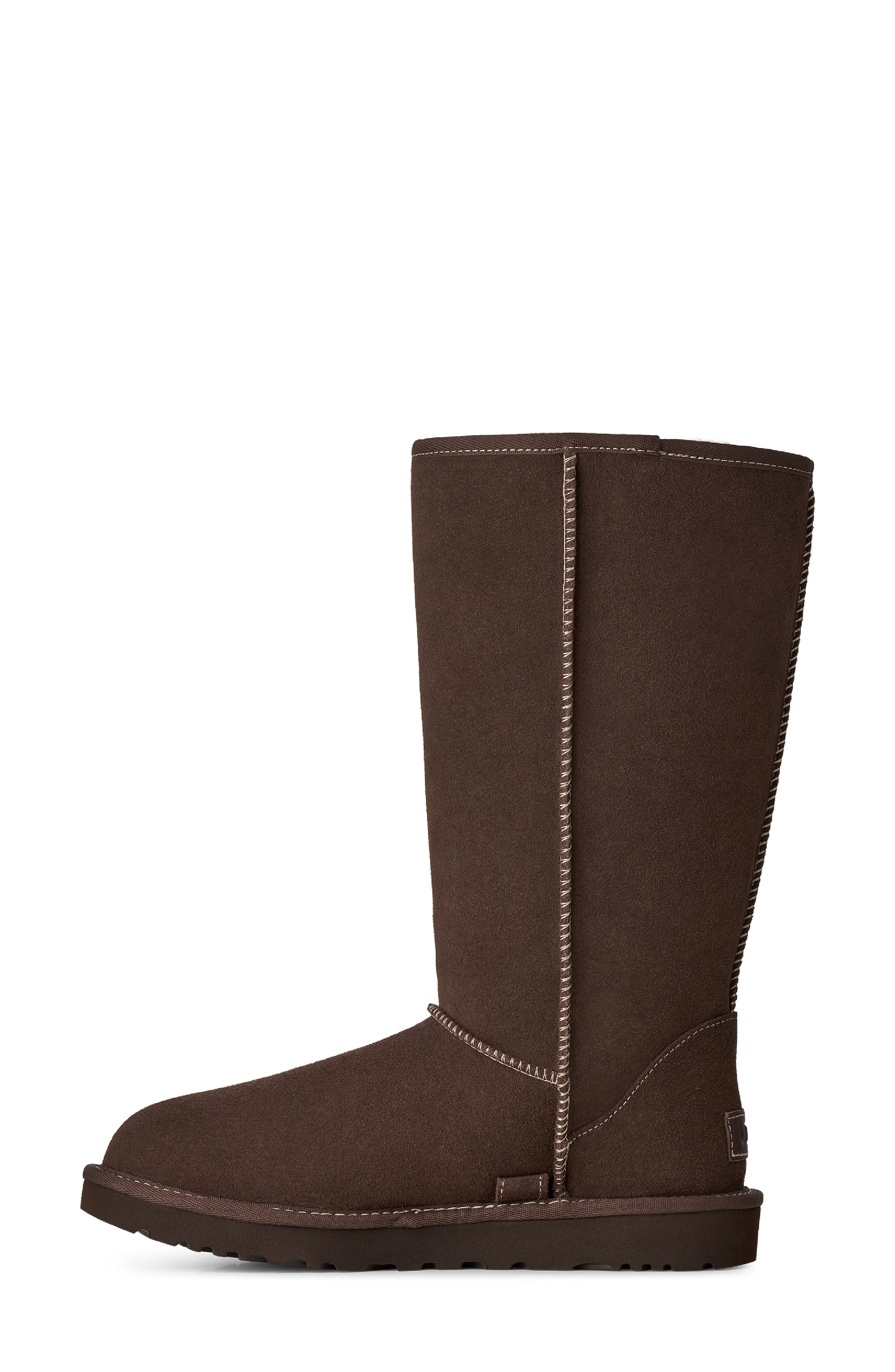 Classic Tall Western Boot with Genuine Calf Hair Trim, Alternate, color, BURNT CEDAR