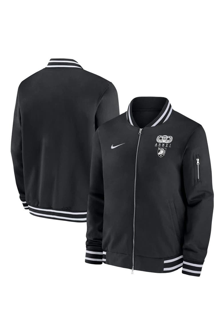 Men's Nike Black Army Black Knights 2024 Rivalry Collection Full-Zip Bomber Jacket, Main, color, Black