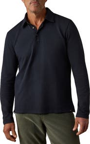 Faherty Field Long Sleeve Knit Polo
