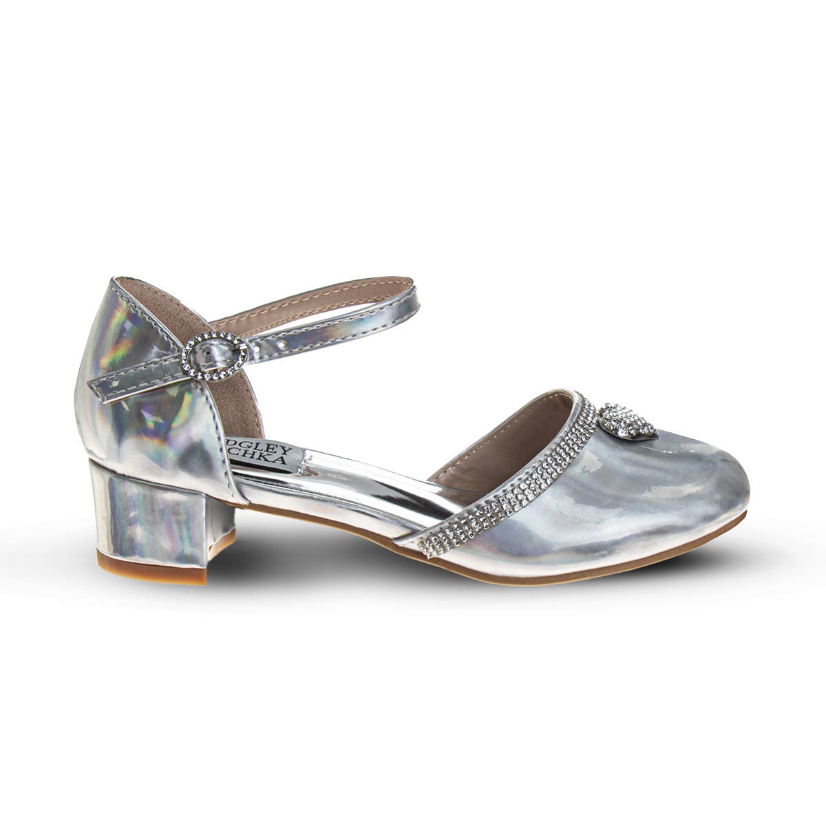 BADGLEY MISCHKA Low Heeled Dress Shoes, Alternate, color, Silver Hologarphic