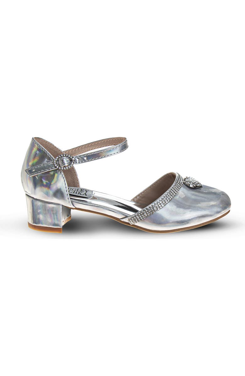 BADGLEY MISCHKA Low Heeled Dress Shoes, Alternate, color, Silver Hologarphic