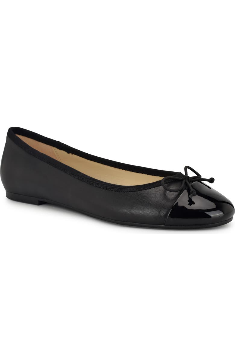Nine West Prosep Cap Toe Flat, Main, color,