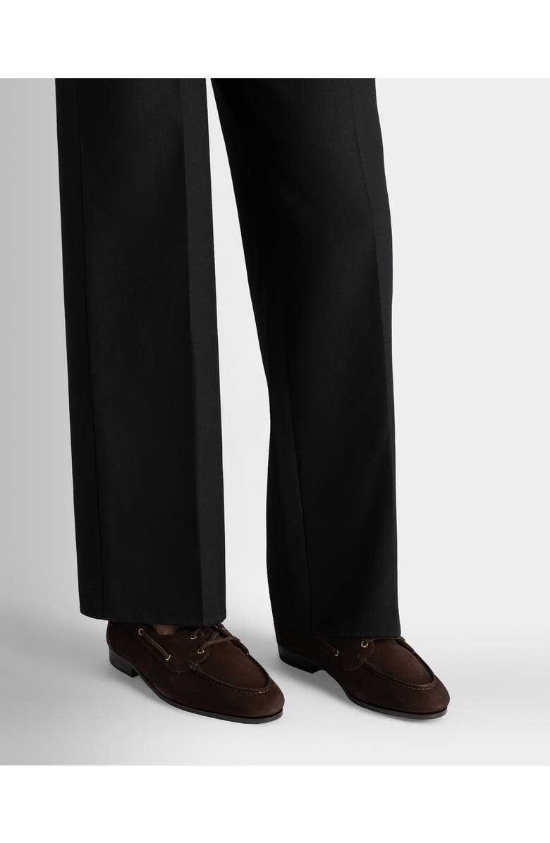 Bally Plume Moccasin in Light Mauve Suede, Alternate, color, Ebano 21