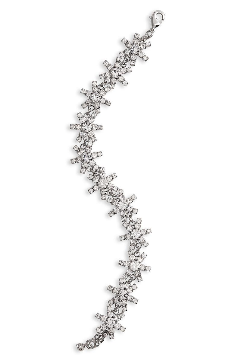CRISTABELLE Crystal Starburst Line Bracelet, Main, color, 