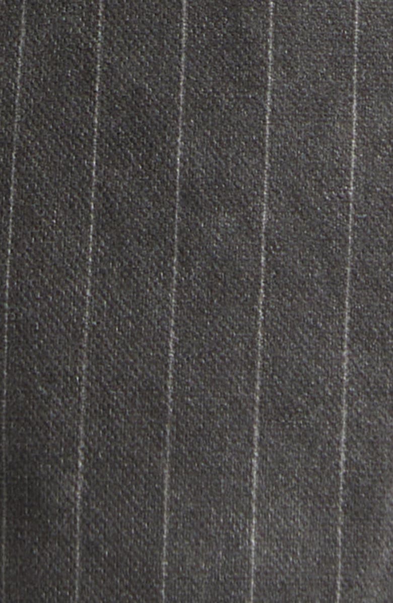 Acne Studios 1981 Loose Fit Trompe l'Oeil Pinstripe Jeans, Alternate, color, Blue/ Black