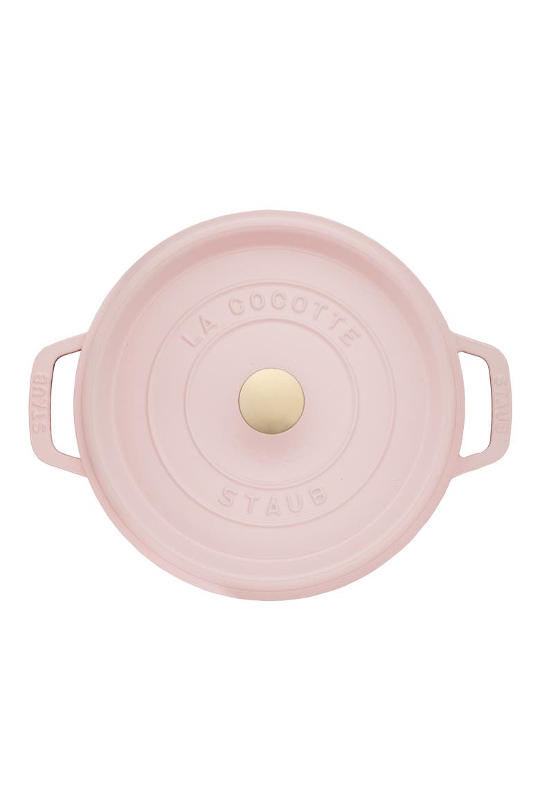 4-Quart Enameled Cast Iron Dutch Oven, Alternate, color, PEONY PINK