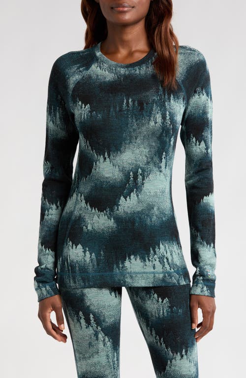 Smartwool Intraknit™ Thermal Max Merino Wool Base Layer Pullover In Twilight Foggy Pines