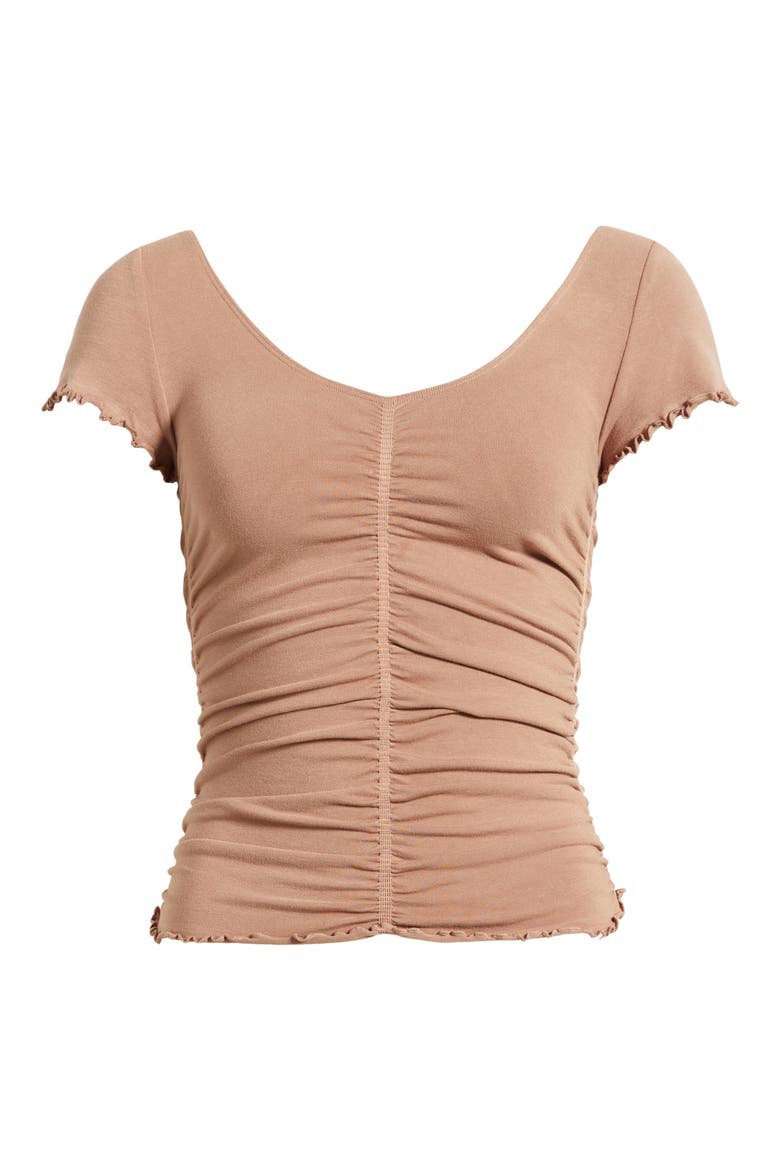Little Extra T-Shirt, Alternate, color, CHOCOLATE MALT