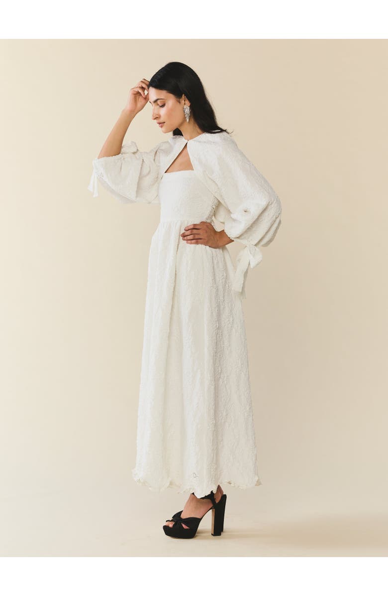 Eddy Mary Cape, Alternate, color, Chapel White Floral