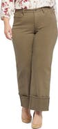NYDJ Teresa Deep Cuff Wide Leg Jeans