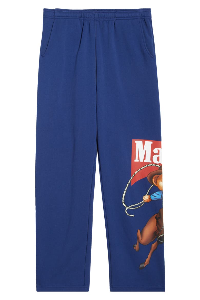 Cowboy Bear Cotton Joggers, Alternate, color, NAVY