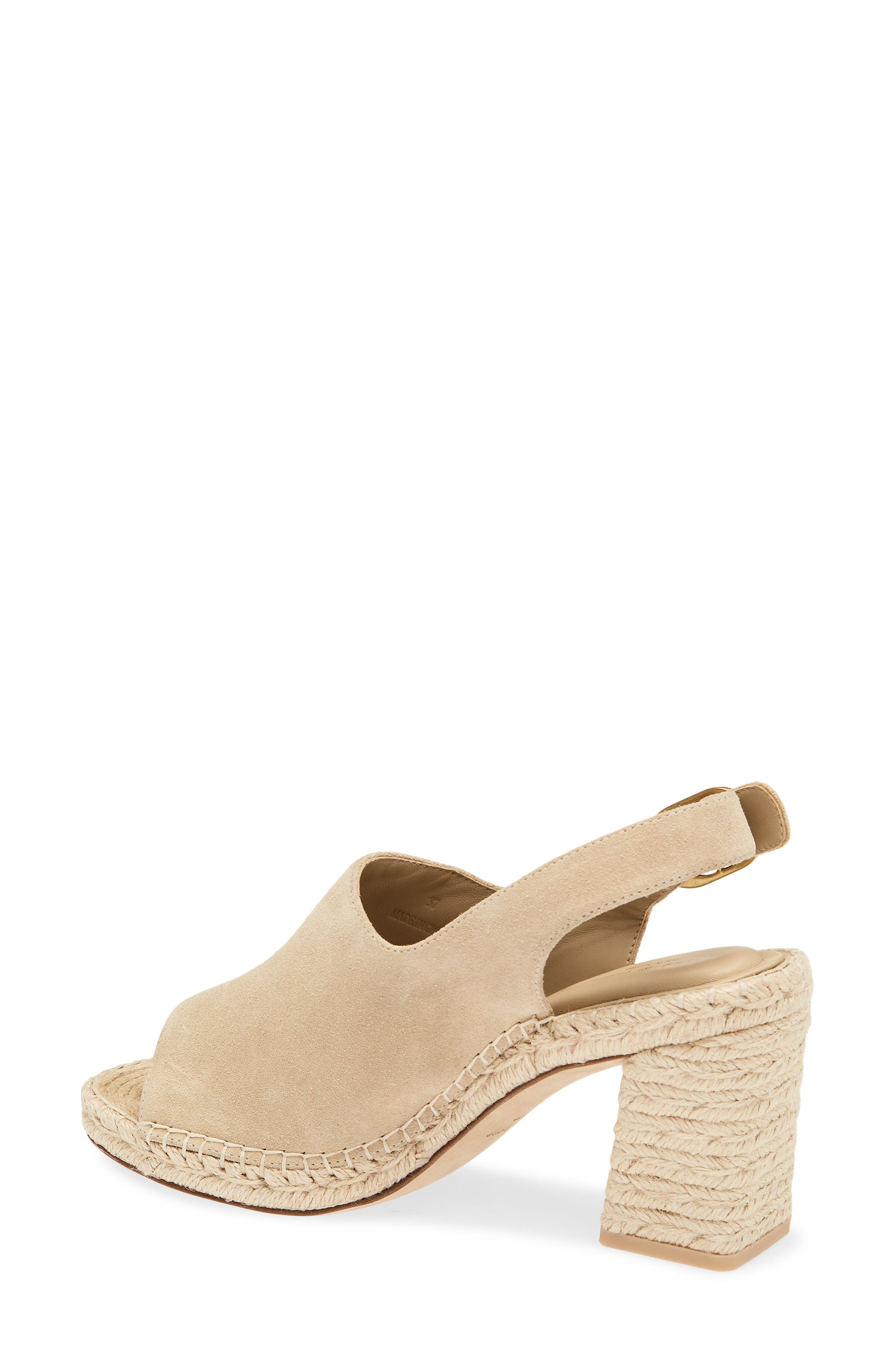 Gigi Slingback Platform Espadrille Sandal, Alternate, color, IRISH CREAM SUEDE
