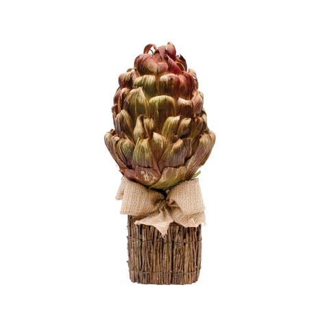 Artichoke Decorative Fall Harvest Decorative Figurine Topiary