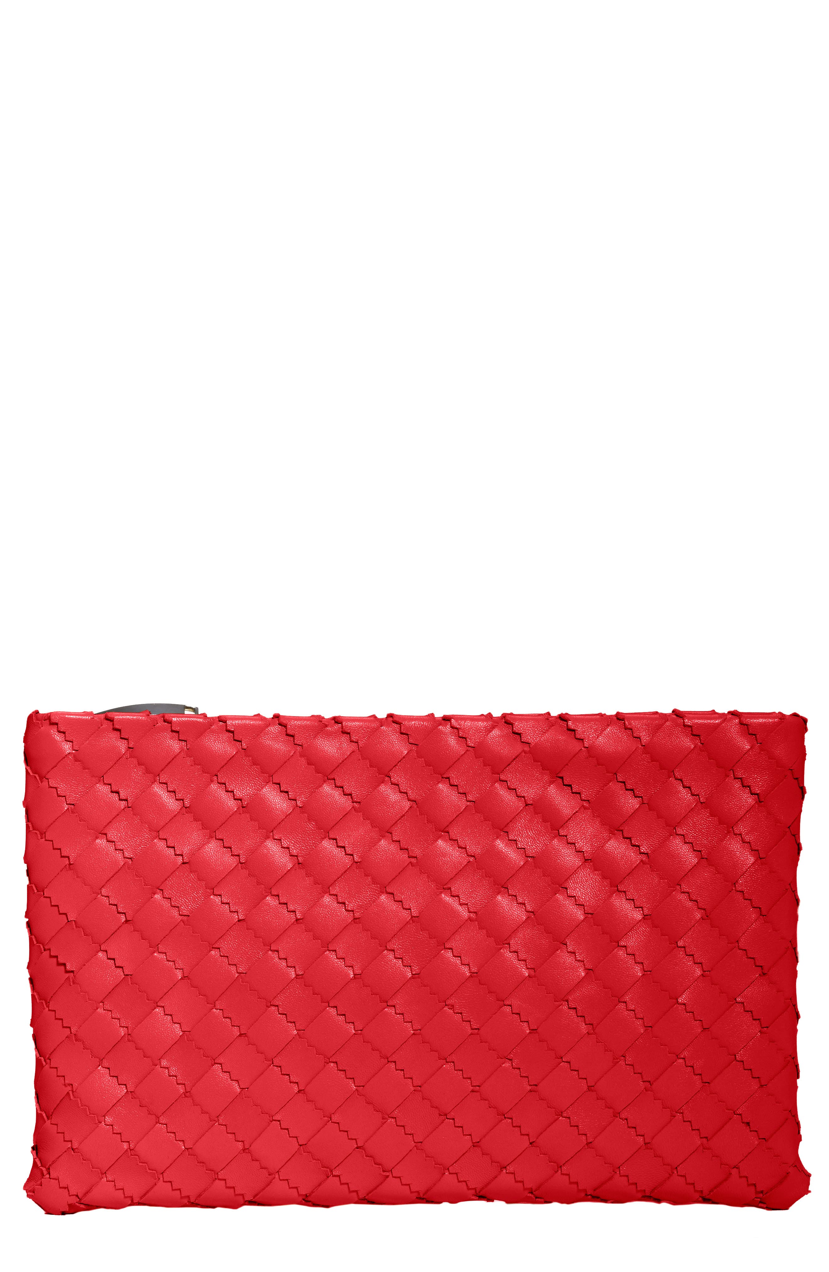 Bottega Veneta Intrecciato Leather Pouch, Main, color, 