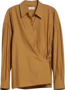 Lemaire Twisted Cotton & Silk Button-Up Shirt