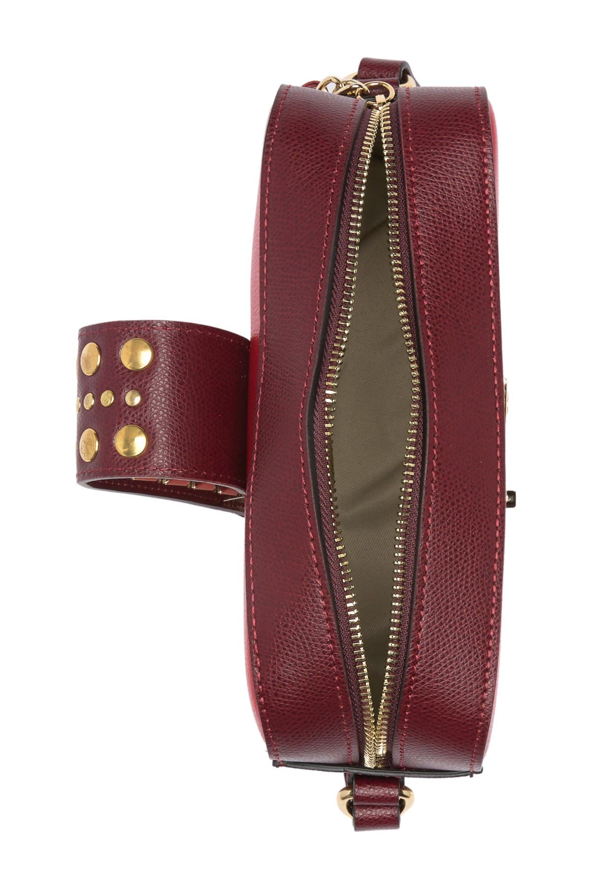 VALENTINO BY MARIO VALENTINO Lila Studded Leather Camera Crossbody Bag, Alternate, color, 