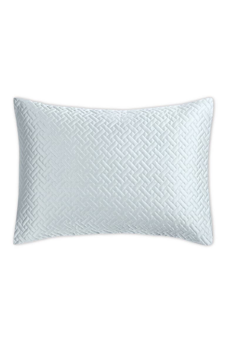 Basket Weave Cotton Sateen Boudoir Sham, Main, color, POOL