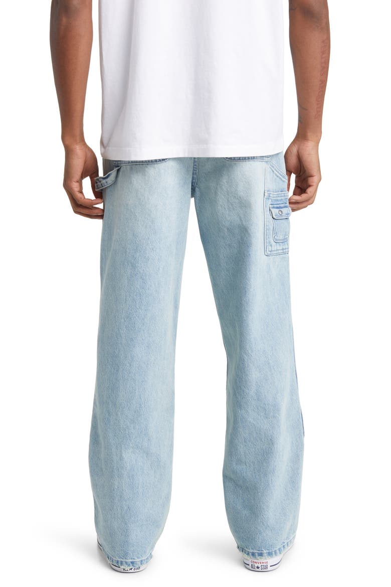 Relaxed Fit Denim Carpenter Pants, Alternate, color, LIGHT INDIGO