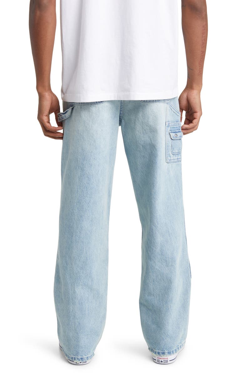 Elwood Relaxed Fit Denim Carpenter Pants, Alternate, color, Light Indigo