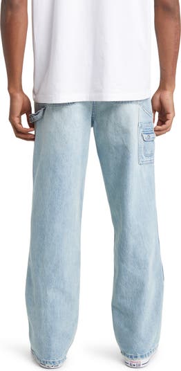 Relaxed Fit Denim Carpenter Pants