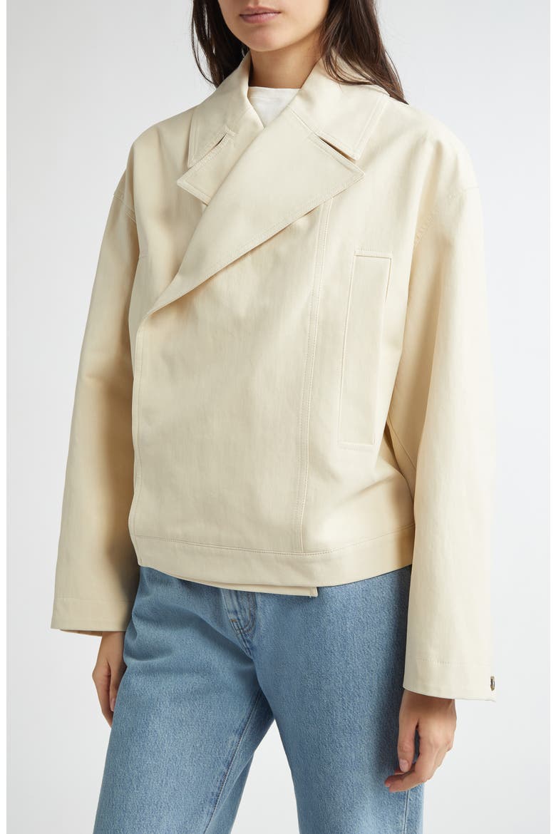 Coen Cotton Gabardine Short Jacket, Alternate, color, CHIFFON BEIGE