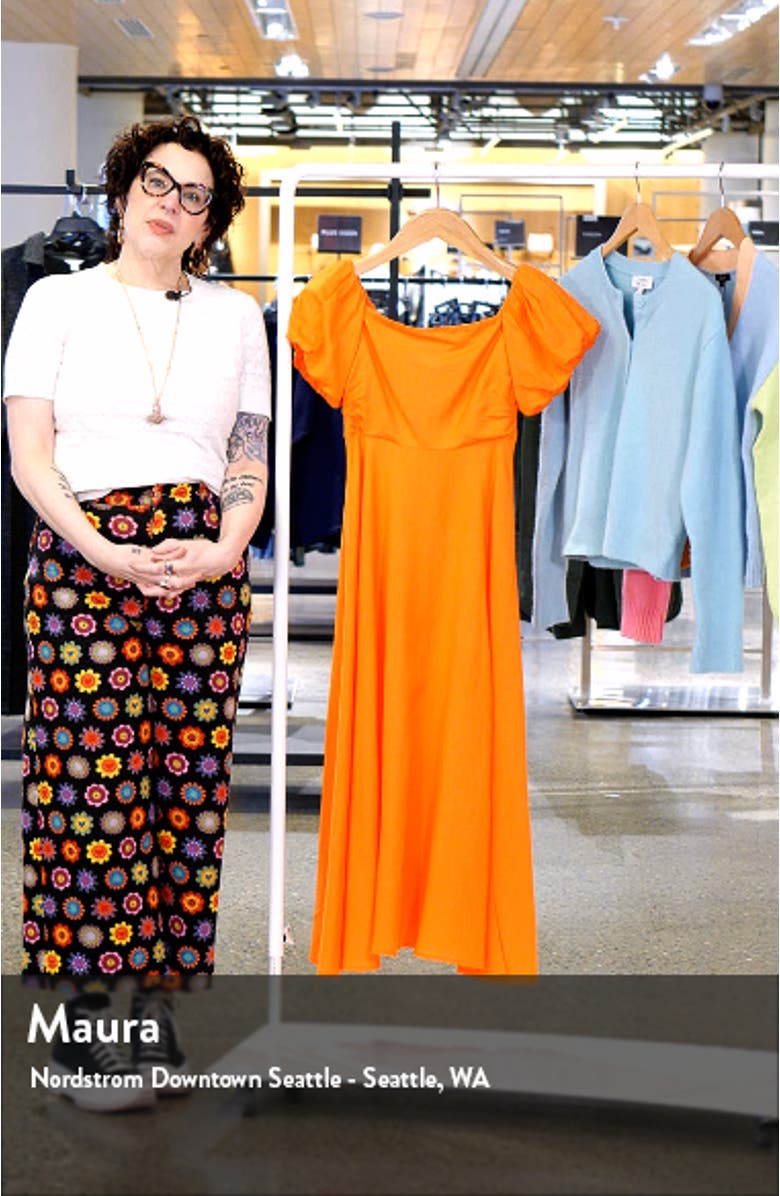 Off the Shoulder A-Line Dress, sales video thumbnail