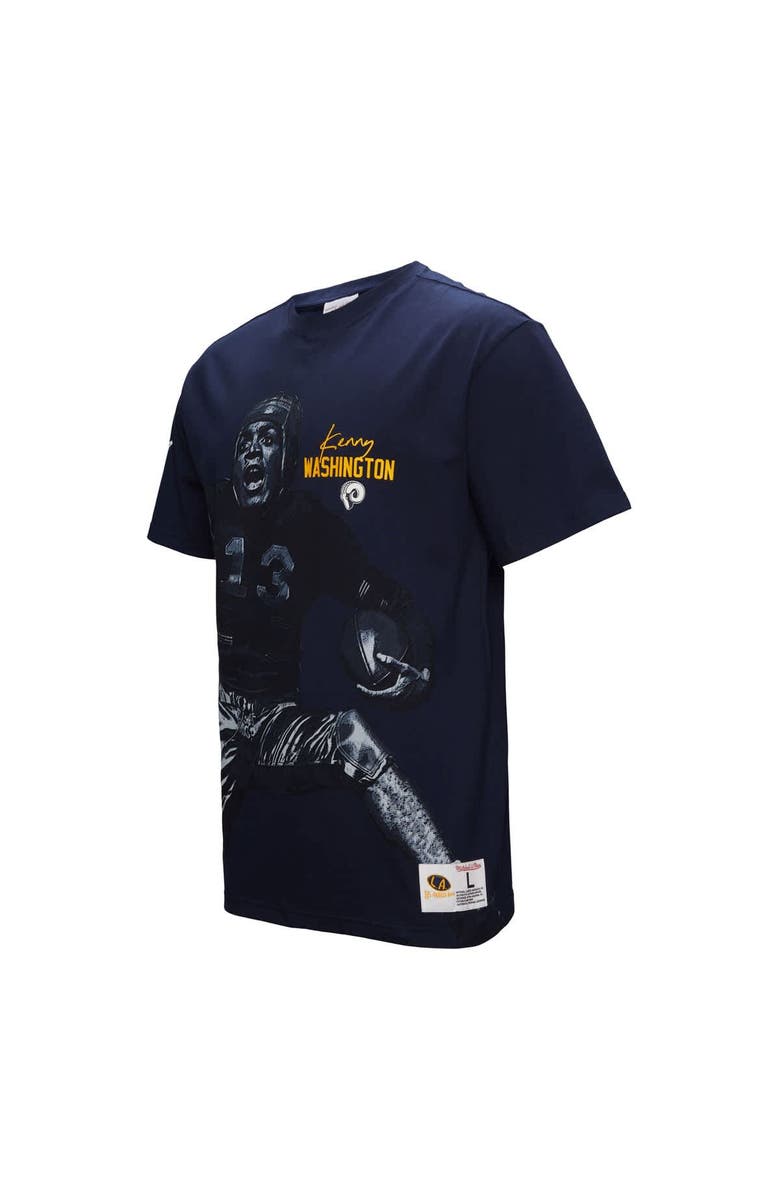 Mitchell & Ness Men's Mitchell & Ness Kenny Washington Black Los Angeles Rams Vintage Short Sleeve T-Shirt, Alternate, color, 