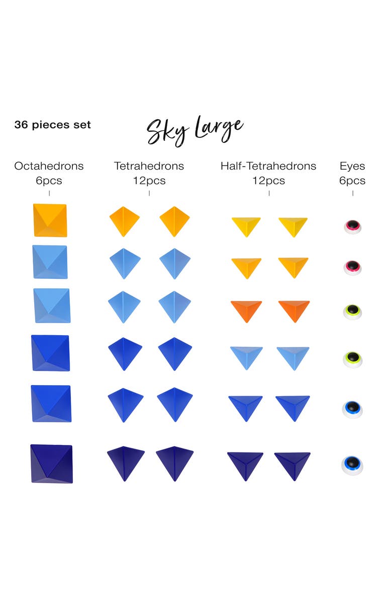 TRIDO Kids' Sky Large 36-Piece Magnetic Construction Kit, Alternate, color, 