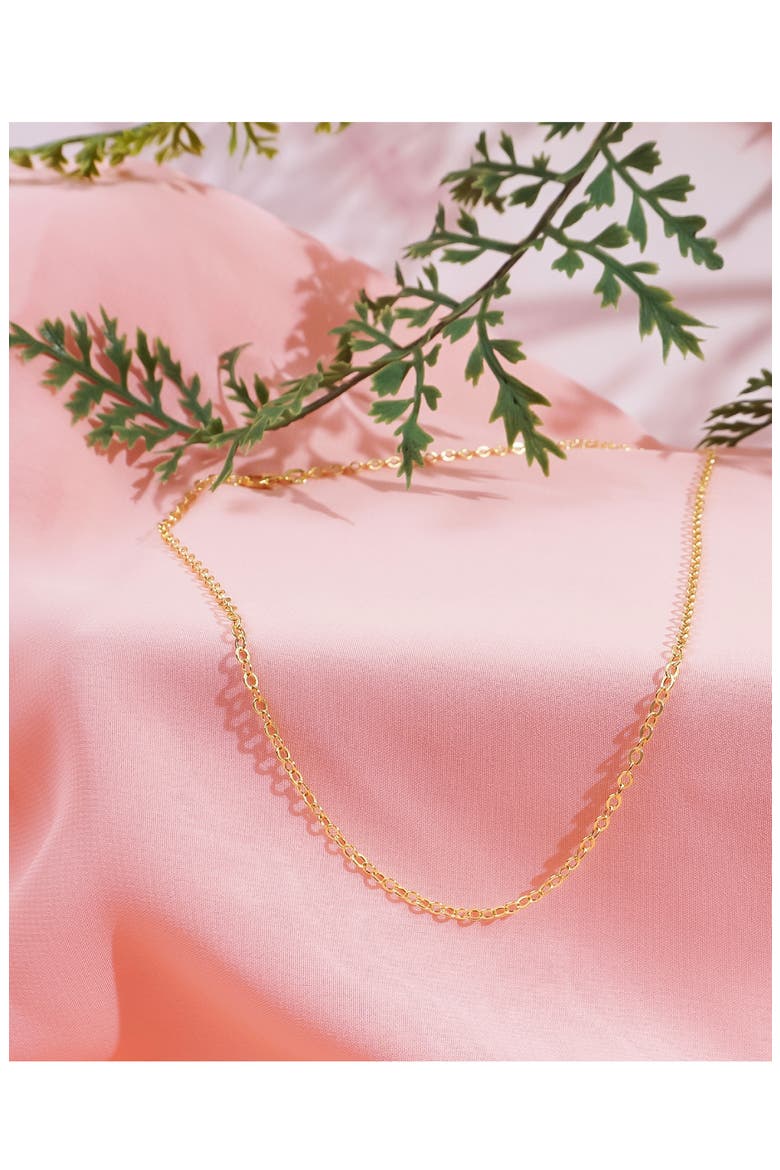 14K Gold Chain Necklace, Alternate, color, GOLD
