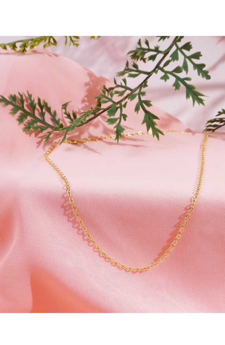 BEST SILVER 14K Gold Chain Necklace, Alternate, color, Gold